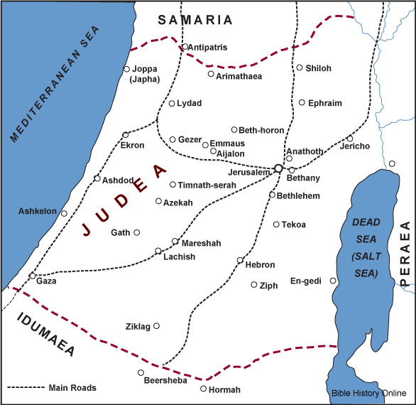 Map of Ancient Judea